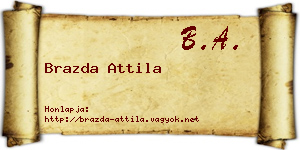 Brazda Attila névjegykártya