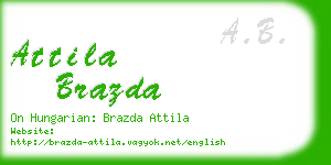 attila brazda business card